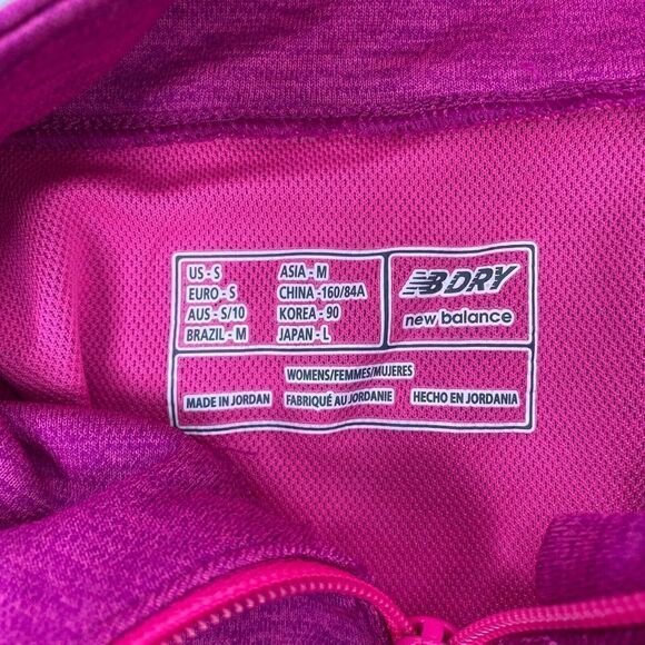 New Balance Womens Sz Small Pink Purple NB Dry Full Zip Active Jacket RN#96937 - Picture 4 of 8